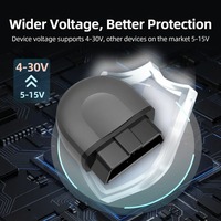 Escáner OBD2 Bluetooth AUTOSCAN B25 ELM327, Herramienta de Diagnóstico para Auto, Comprobación Completa del Sistema de Motor, ABS y Bolsas de Aire para iOS y Android