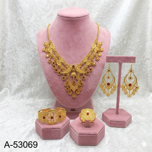 DDP MOLL JEWELLERS Latest Classic Copper Wedding Jewellery Sets Silver/Gold Plated Best Buy Direct Shipping USA Canada Europe - Product Image 2