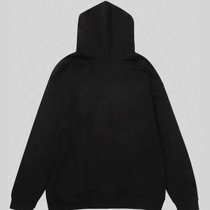 Sweat à capuche Y2K surdimensionné épais en molleton de coton avec logo personnalisé, style streetwear, pour homme, été, commande en gros pour fournisseurs - Product Image 2