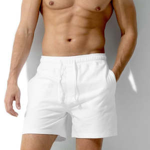 Pantalones Cortos Deportivos de Pana 100% Poliéster de Alta Calidad para Hombre, Ecológicos, Transpirables, Teñidos Lisos, con Logotipo Personalizado, Cintura Media, Casuales - Product Image 4