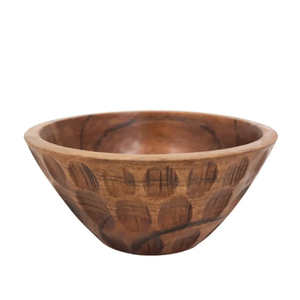 Bol en bois de bouleau fait main, sculpté, design Wabi Sabi, pour servir les aliments, cadeau, récipient forestier, ensemble de bols en bois faits à la main - Product Image 5