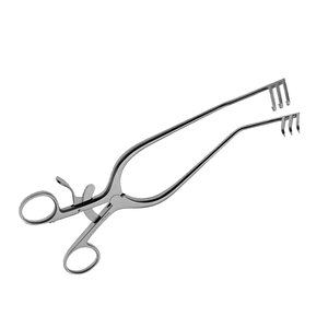 Écarteur Adson en acier inoxydable, auto-fixant, pour plaies cérébellaires, 3x4 dents, autoclavable, instrument chirurgical à cliquet, ORL - Product Image 2
