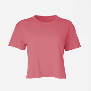 T-shirt court streetwear et décontracté pour femme – Tailles personnalisées, prix abordable, meilleure qualité, faible MOQ, vêtement d'été 100 % coton, tissu optimal - Product Image 4