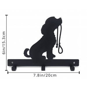 CIFbuy Adorable Dog Silhouette Novelty <b>Wall</b> <b>Hooks</b> for Home Storage Practical and Stylish (TikTok for Temu Pick up Service) - Product Image 1