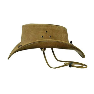 Sombreros de Vaquero de Cuero de Primera Calidad, Servicio OEM Personalizado, Último Diseño, Casuales, para Playa, Deportes al Aire Libre, Transpirables, Ajustables, Cuatro Tallas - Product Image 2