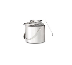 Seau à glace en métal personnalisé avec finition professionnelle pour refroidir les bouteilles de vin et de champagne, idéal pour la maison, les bars, les restaurants, les hôtels et les fêtes - Product Image 1