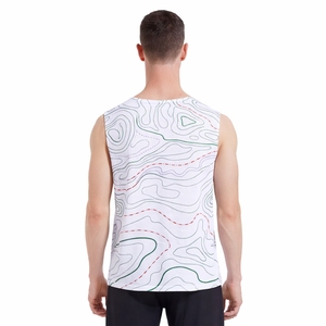 เสื้อกล้ามผู้ชายพิมพ์ลายทั้งตัว แขนกุด สำหรับออกกำลังกาย ฟิตเนส เล่นกีฬา ระบายอากาศ แห้งเร็ว ทรงแอธเลติก รับตัดเย็บตามแบบ - Product Image 2
