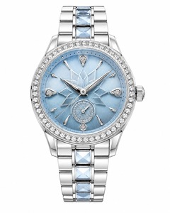 Luxury Women's Round <b>Diamond</b> <b>Watch</b> Blue Dial Stainless Steel Bracelet Analog Quartz - Product Image 2