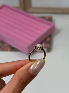 1.30 CT Asscher Cut Moissanite 925 <b>Silver</b> Engagement <b>Ring</b> in Yellow Gold Plated Minimalist <b>Solitaire</b> Promise <b>Ring</b> - Product Image 3