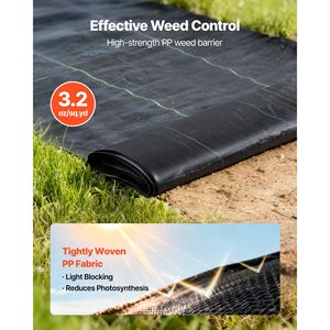 Rete da Giardino 2 Pezzi 3x50FT Resistente 3.2oz Tessuto Anti-Erba per Giardini e Paesaggistica - Product Image 2