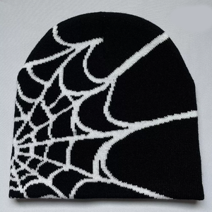 Red Geometric Pattern Knit Beanie Hat 100% Acrylic Fitted Ski <b>Cap</b> Unisex Casual <b>Winter</b> Style for Adults 56-58CM - Product Image 4