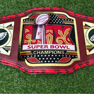 Ceinture de championnat LIX des Philadelphia Eagles, taille adulte, modèle Legacy, en alliage de zinc de qualité supérieure, 2mm/4mm, taille haute - Product Image 1