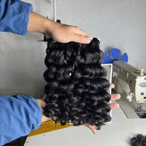CDYHAIRVN Halloween Discount Vente en gros Lâche Double Drawn Non-Remy Deep Wave Extension Bande de cheveux humains 8-40 pouces Salon - Product Image 2