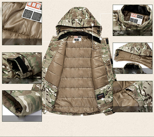Style Men's Soft <b>Shell</b> Hunting Jacket Custom Windproof Waterproof Outdoor Breathable Winter Camouflage Print Wholesale - Product Image 2
