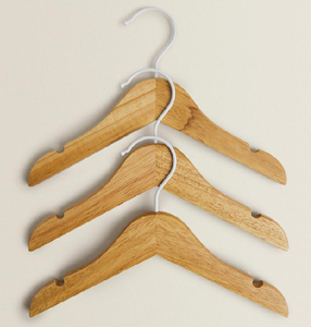 Single Tier Natural Solid Wood Coat Clothes Hangers for Pants Shirts <b>Wardrobe</b> Clothes Hanging Hanger At Affordable Price - Product Image 6