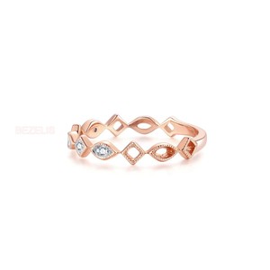 Anillo de Diamante Cultivado en Laboratorio con Corte Princesa y Corte Marquesa, Anillo de Compromiso Pasado, Presente y Futuro, con Piedras Laterales Graduadas, Anillo de Aniversario - Product Image 3