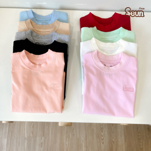 T-shirt en coton pour tout-petits, garçons et filles, vêtements pour enfants, vente en gros, manches courtes élastiques, tee-shirt d'été fabriqué au Vietnam, prix d'usine imbattable - Product Image 3
