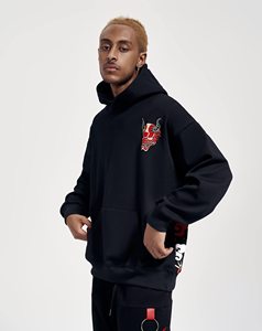 Sweat-shirt à capuche en molleton moderne brodé et imprimé en relief, écologique, avec poches, pour hommes et femmes, personnalisable, décontracté pour le quotidien - Product Image 2