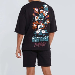 Conjunto de Camiseta y Pantalones Cortos Térmicos de Verano para Hombre, Tallas Grandes, de Alta Calidad, Dos Piezas, de Pakistán, Más Vendido - Product Image 6