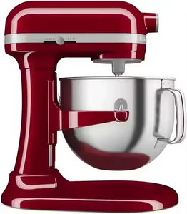 Nouveauté pour les cuisines : Batteur à bords flexibles pour batteur sur socle de 7 litres, rouge Empire, électrique, DISPONIBLE MAINTENANT - Product Image 3