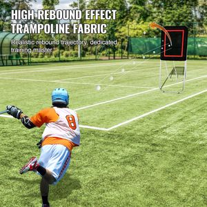 Rete Rimbalzante Pieghevole 3x4 Ft per Allenamento Lacrosse, Pallavolo e Softball in Giardino - Product Image 5