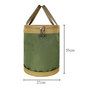 Vietnam Lifestyle Bags Green Neoprene Zipper Closure Handle Picnic Use Insulated Cooler Bag - Product Image 2