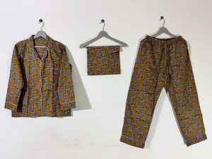 Conjunto de pijama de algodón hecho a mano en India, ropa de dormir de algodón suave, traje de noche con estampado floral de algodón hecho a mano, conjunto de ropa de estar Jaipuri. - Product Image 2