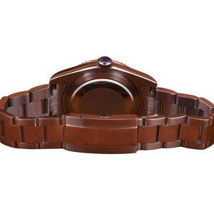 Reloj de Cuarzo Analógico Plateado para Hombre Plendidge Jewelry, 28 mm, Esfera Verde, Cristal de Zafiro, Cierre Oculto, Elegante y Lujoso, Movimiento ETA - Product Image 2