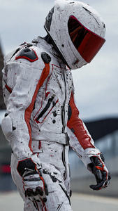 Traje de Motociclismo de Cuero de Invierno de Alta Calidad, Estampado, Talla Grande, para Hombres Corpulentos - Product Image 6