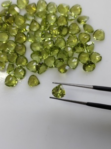 Peridoto Verde Natural de 6MM, Corte Corazón, Mejor Calidad, Tamaño Personalizable, Gema Suelta para Joyería - Product Image 5