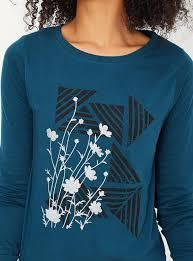 Camiseta de algodón de primera calidad con estampado de manga larga para mujer, ajustada, suave, transpirable, ropa de verano a la moda para mujer - Product Image 2