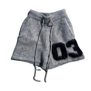Shorts en mohair OEM, shorts en polaire, shorts décontractés, logo personnalisé, commande en gros, fournisseur de vêtements pour hommes, OEM mondial - Product Image 1