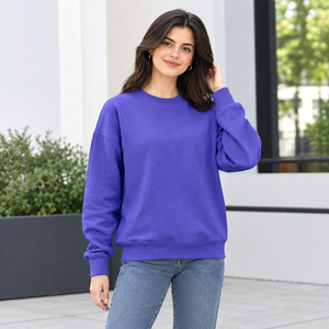 Sweat-shirt court pour femme, moderne, décontracté, à manches longues, imprimé personnalisé, tissu doux, vêtements tendance - Product Image 1