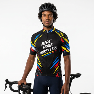 Nuevo Diseño de Jersey de Ciclismo con Estampado Personalizado, Camiseta de Ciclismo de Montaña Ecológica, Ropa de Ciclismo Profesional de Manga Corta - Product Image 3