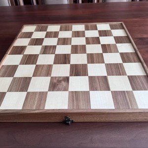 ILAHI's Eco-Friendly Rustic Polished Rectangle <b>Chess</b> <b>Board</b> Game 100% Handmade Pure Wood Animal/Love Style Customized Size <b>Chess</b> - Product Image 1
