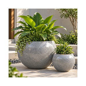 Macetas de Fibra de Vidrio al por Mayor, Ligeras, Resistentes a los Rayos UV, Ecológicas, Decorativas para Jardín, en Varios Colores y Tamaños - Product Image 1