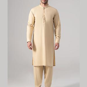 Shalwar Kameez Tradicional Musulmán de Algodón Pakistaní 2026, Ropa Musulmana Étnica de Verano e Invierno para Hombre, Shalwar Kameez Elegante - Product Image 5