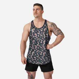 Débardeur en coton confortable pour homme, idéal pour la gym / Débardeurs pour homme avec logo brodé ou imprimé, modèle très demandé - Product Image 3
