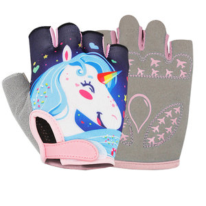 Half Finger Cycling <b>Gloves</b> Red <b>Black</b> Polyester Unisex Summer Pull-On Breathable <b>Mesh</b> Riding <b>Gloves</b> - Product Image 2