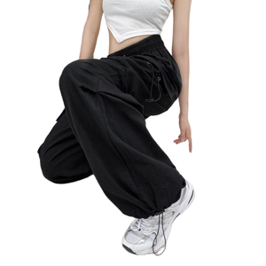 Pantalones Cargo Holgados para Mujer, Cintura Alta, Estilo Casual con Múltiples Bolsillos, Servicio OEM, Pantalones Cargo Personalizados de Corte Holgado para Mujer - Product Image 3