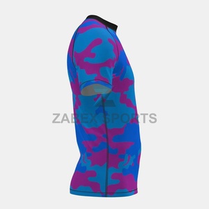 Camiseta de Entrenamiento Elástica para Hombre, Estilo Rashguard, para BJJ y MMA, con Diseño Frontal Sublimado, Logotipo Personalizado, Ropa Deportiva de Spandex/Poliéster, Ajustada - Product Image 2