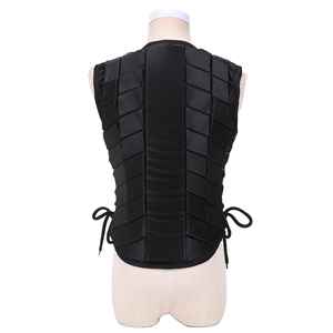 <b>Red</b> Unisex Horse Riding Safety Vest Breathable Polyester Body Protector Zipper Closure Sleeveless Equestrian Gear - Product Image 6