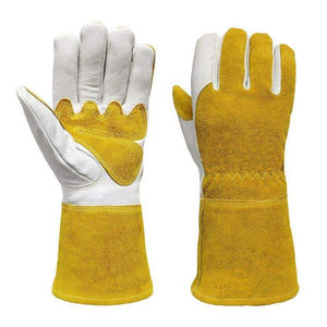 Nouveautés, gants de soudage respirants OEM, logo personnalisé, vente chaude, gants de soudeur TIG en cuir de haute qualité - Product Image 1