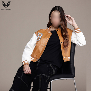 Custom Contrast Color Good Supplier Highest Quality New Trendy Product Unique Design Autumn College Baseball Varsity Jackets - Product Image 2