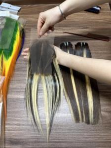 Venta al por mayor SDD 12A Ombre Bone Straight Vietnamita Paquetes de cabello humano Piano Color HD Transparente para mujeres negras - Product Image 3