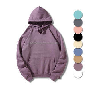 Sudaderas con capucha unisex personalizadas para hombre, sudaderas de invierno de algodón liso de gran tamaño, técnica bordada en blanco a granel de talla grande - Product Image 1