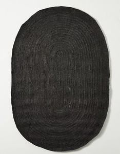 100% Natural Jute Hemp Braided ova <b>Rug</b> Handmade Eco Friendly Boho Area Carpet for Living Room Handmade Jute Braided Round <b>Rug</b> - Product Image 1