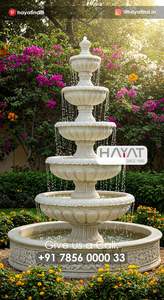 HAYAT INDUSTRIES - Fuente de Mármol Natural de Lujo, Tallada a Mano, de Piedra Sólida, Moderna, Ecológica, Duradera, Resistente al Fuego y Fácil de Instalar - Product Image 3