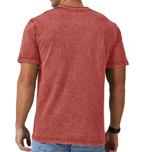 Camiseta de Manga Corta para Hombre, Cuello Redondo, Color Rojo, Corte Holgado, Color Sólido, Informal, Tejido de Poliéster, Logotipo Frontal, Transpirable, Ecológica - Product Image 6