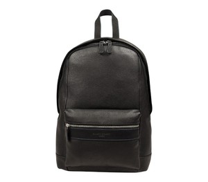 Black Leather <b>Backpack</b> Minimalist Design Daypack Zipper Pocket Casual Travel Office <b>College</b> Stylish Durable <b>Backpack</b> Bag - Product Image 1